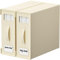 KYEVIS Bettwäsche Aufbewahrung Organizer 4 Stück, Bettwäsche Organizer für Bettlaken mit Fenster und Reißverschluss, Faltbar Decken Organizer für King und Queen Bettwäsche(Beige)