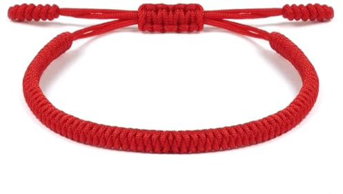 Aucuu Glücksarmband - Geflochtene Freundschaftsarmbänder, Handgefertigt Verstellbar Armbänder, Tibet Stil Armband, Gewebte Armbänder für Frauen, Damen, Herren, Kinder, Jungen