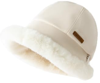 YAMEE Chapeau d'Hiver Chaud pour Femme - Bonnet Beanie Tendance Anti-Froid avec Doublure en Peluche, Bob Réglable Coupe-Vent, Chic pour Ski et Sports de Plein Air
