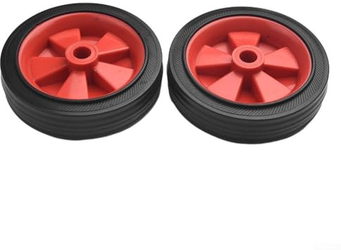 Lot de 2 roulettes de rechange pour compresseur d'air, roues de rechange avec vis, pour pompes à air, machines sans huile (12,7 cm)