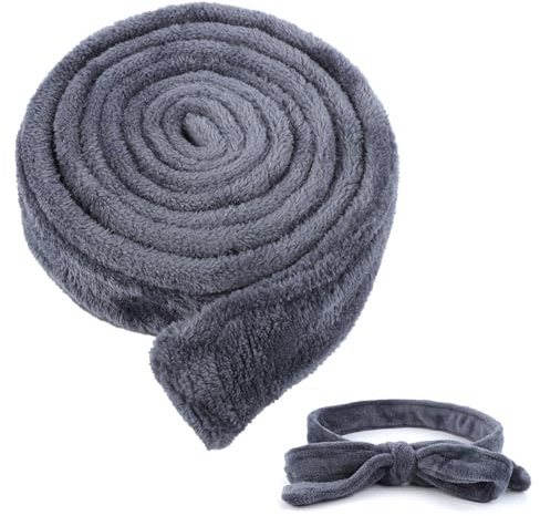 Mikovivi Bademantelgürtel, Weicher Ersatz für Bademantelgürtel Ersatz für Flanell Bademantelkrawatte Ersatz für Bademantelgürtel für Männer und Frauen (Grau)