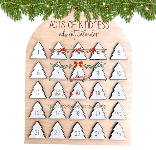 Kindness Adventskalender - 25 Tage der Freundlichkeit Christian Adventskalender | Acts Of Kindness Adventskalender | Arts of Kindness Christian Kalender | Weihnachten Countdown Kalender Home