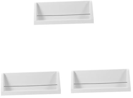iplusmile 3 Pezzi Porta Camper Vaschetta Per L'Acqua Custodia Per Shampoo Dispenser Bagno Da Appoggio Supporto Da Bagno Supporto Da Bagno Per Doccia Camper Piatto Porta Camper In Plastica