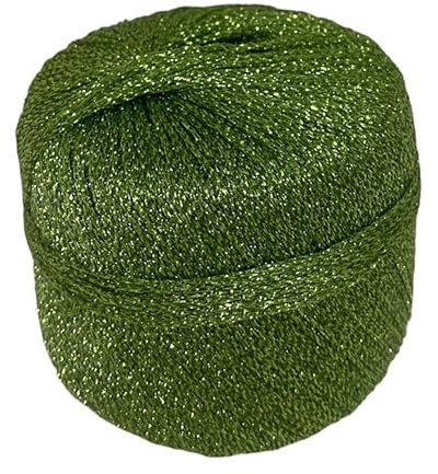 Filato Lurex Lame' Laminato per uncinetto e Hobbistica gomitolo da 25 gr (VERDINO 9)
