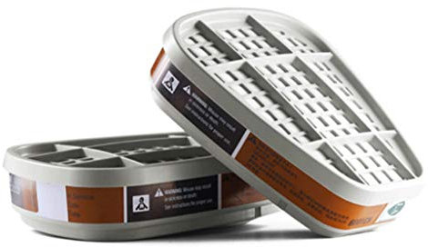 Lot de 2 cartouches respiratoires 6001CN anti-vapeur de peinture organique pour protection 6200