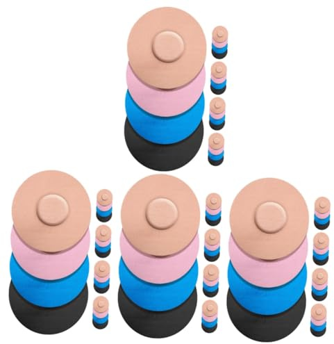 VALICLUD 4 Sätze Anti-rutsch-fixierfad Sensor-klebepflaster Patches Für Fitnesssensoren Rutschfeste Sensorpatches Anti-verschleiß-aufkleber Sport-patches Elastischer Stoff 20 Stück * 4
