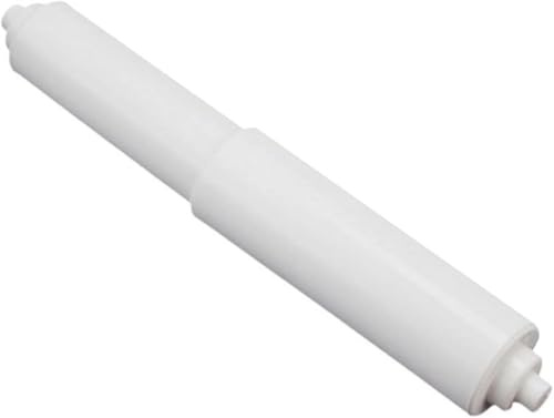Weißer Toilettenpapierhalter, Rollenspindel-Ersatzstange, Kunststoff-Toilettenpapierhalter, Ersatzrollen-Ersatz-Kunststoff-Federbelastung, Badezimmerzubehör