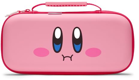 PowerA Protection Case for Nintendo Switch 2 - Kirby Mouthful, Officially Licensed, Protective Storage, Holds up to 9 Game Cards and 2 microSD Express Cards, Integrated Play Stand