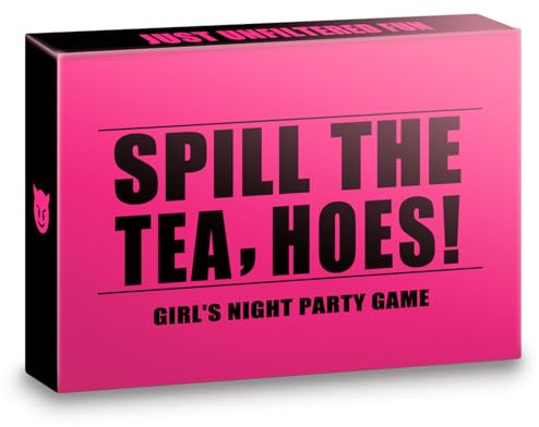 Trikendou Spill The Tea, Hoes! Girls Night Party Drinking Game for Bachelorette, Galentines or Ladies Night - A Drinking Game for Adults