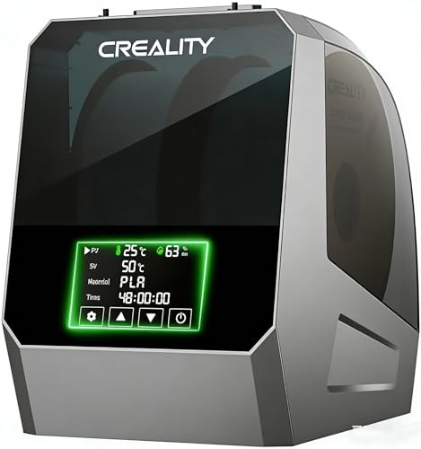 Creality Space Pi Filament Dryer Plus, Doppelrollen Filament Trockenbox, 360° Heiztrocknung mit Lüfter und Touchscreen, 3D-Drucker Filament Spulenhalter für 1,75/2,85/3 mm PLA, PETG, ABS, TPU