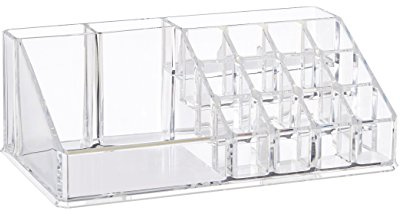 Premier Housewares 16 Compartment Cosmetics Organiser, Polystyrene, 13 x 22 x 8 cm