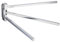 Handtuchhalter Handtuchstange 3 Armen Elegance 180° drehung Wandmontage Handtuchständer aus Messing， Poliertes Chrom, Beelee BA1203