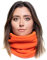 Karl Loven Damen Loop Schal Hals wärmer Herren Schnalle Winter Fleece Futter Unisex warme Hut Maske - Sport Ski Motorrad Fahrrad Snowboard Wandern Orange