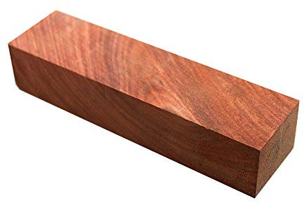 Selectable Wood Turning Blanks, Knife Scales,Handles,Woodworking Project Kits (153mmx40mmx30mm, Zambia Bloodwood)