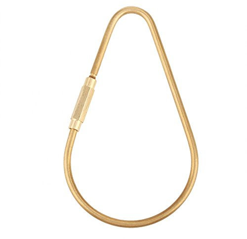 Keychain Hook Clip, Brass Key Ring Hook Key Ring Clips Easy to Use for Hanging Keys, Bottle