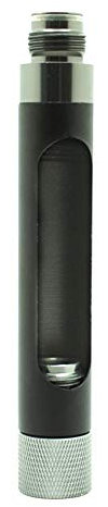 Gurlleu Paintball Quick Change 12 g CO2-Ventilkartuschenadapter (schwarz und silber mit G1/2-Gewinde)