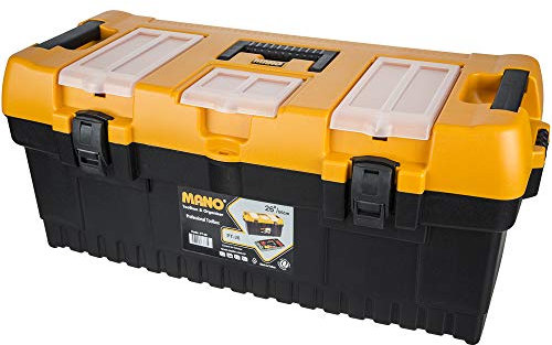 Large Plastic Tool Boxes Storage Containers for Professional Use, Hard and Sturdy Casing, Carry Handles, Available in Several Sizes (26)