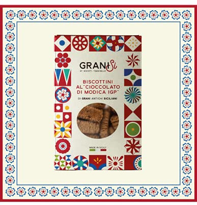 Biscotti al Cioccolato di Modica IGP di grani antichi Siciliani Tumminello 210 gr.