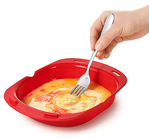 Mikrowellen Omelett Maker, Silikon Omelett Maker, Mikrowelle Silikon Omelett Maker, Ofen Antihaft Omelett Maker, Machen EierbröTchen Backform Omelette Werkzeuge Schnell und Einfach FrüHstüCksset