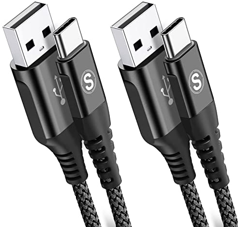 Cable USB Tipo C,[2Pack 1m] 3.1A Cable USB C Carga Rapida Nylon Cable Cargador Tipo C Compatible con i Phone 16 15 Pro Max, Samsung S25 S24 S23 S22 S21 Note 20,A72 A71 A52,Pixel,Huawei,Xiaomi,LG