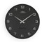 PRIM Design-Kunststoffuhr Bloom II – B, Moderne Wanduhr im Retro Style, Grau, gewölbtes Glas, luxuriöser Look, Quarz-Uhrwerk Sweep, ∅ 345 mm, Wanddeko für Wohnzimmer, Schlafzimmer und alle Räume