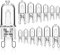 Jaenmsa G9 Halogen Light Bulbs, G9 28W Halogen Bulbs, 2700K Warm White G9 230V Dimmable Capsule Bulbs, Non-Flicker,12 Pack