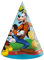 Procos 35067 Disney Mickey Rock the House Party Cone Caps FSC Paper 6 Pezzi, Multicolore