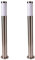 Novatool 2X Gartenlampen I 80 cm I Edelstahl I IP44 I E27 Sockel I Gartenleuchten Stehlampen Säulenlampen außen Außenlampen Aussenleuchten Sockelleuchten Pollerleuchten Pollerleuchte