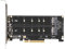 NVMe M.2 SSD to PCIE Adapter Card, 2 x 32Gbps SSD PCIE 3.0 4.0 Expansion Card for Desktop PC, 2 X4 Full Channel, PCIE X8 Interface, 2 Expansion Cards(ph45)