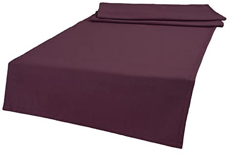 beties „Wunschton“ XL Tischläufer ca. 40x220 cm Tischband, Tischdeko - in großer Sortiments- und Größenauswahl – EIN idealer Begleiter in Unifarbe (sukkulenten-Violet)