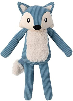 FuzzYard Life Hundespielzeug aus Cord, französischer Blauer Fuchs