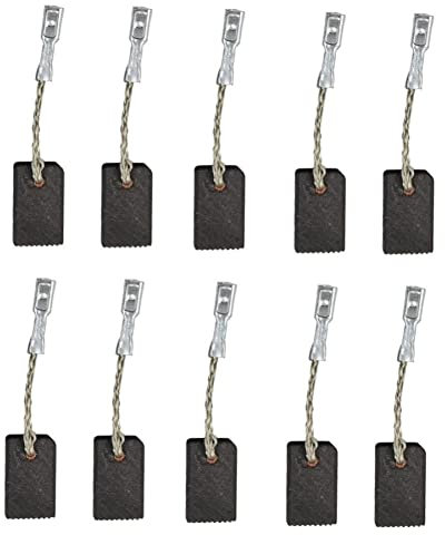10 cepillos de carbono para motor amoladora angular, cepillos de carbono para amoladora angular para Metabo WQ 1400/WQ 1000 piezas de repuesto