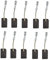 10 cepillos de carbono para motor amoladora angular, cepillos de carbono para amoladora angular para Metabo WQ 1400/WQ 1000 piezas de repuesto