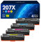 LOFBLAT 207X Toner Set, Ersatz für Toner HP Color Laserjet Pro MFP M283fdw M255dw M282nw M283fdn M255nw M255 M282 M283 Drucker (Mit Chip)