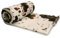 Polar Fleece stoff Gedruckt Kuhmuster (250g), 50 x 160 cm (Braun)