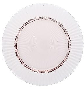 Fortessa Archie Glass Dinner Plate, 10.6 Inch, Pink