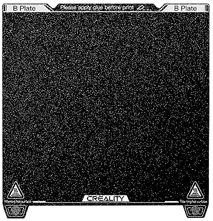 Creality K1 Max PEI Bauplatten Kit, Flexible Federstahlplattform mit PEI Beschichtungsoberfläche und Magnetischem Basis Platten Kit für K1 Max 315 * 310 mm
