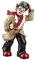 GILDE Clown Stürmische Zeiten aus Kunstharz - Deko Figur Sammlerfigur - 15 cm hoch, Mehrfarbig