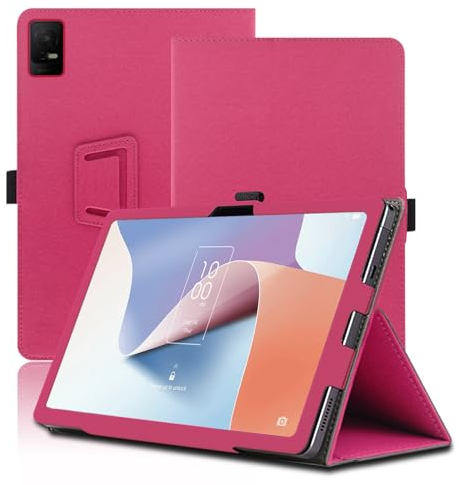 Funda para TCL NXTpaper 11, 11 Inch, TCL NXTpaper 11 2023 Tablet Funda, Funda Protectora Plegable con Soporte para Lápiz y Correa para la Muñeca, Protección Total. (Rojo)
