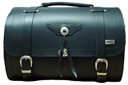 SPAAN 42 Liter schwarzes Topcase aus echtem Leder