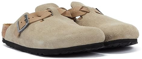 Birkenstock Boston Leve Braided Taupe Clog