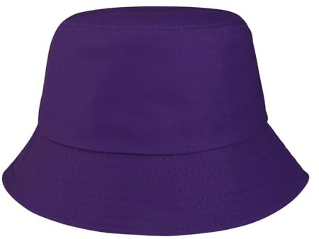 Eigso Unisex lila Baumwolle Eimer Hut für Frauen Männer Mode Reisen Sommer Strand Fischer Cap für Frau Mann