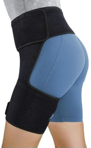 MEIION HipEase - Schnelle, natürliche Linderung bei Hüftschmerzen Leistenstütze Hüftstütze Kompressionsstütze Leistenstütze Wickel mit verstellbarer Klammer