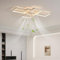 Depuley Deckenventilator Mit Beleuchtung Leise, Modern LED Lampe mit Ventilator，Mit Fernbedienung und APP Dimmbar 6-Gang Deckenlampe mit Ventilator Für Wohnzimmer Schlafzimmer Weiß 72cm