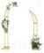 VINCIGANT 2pcs Gebogene Hochzeit Bogen Hintergrund Stand, Ballon Bogen für Zeremonie Geburtstagsfeier Braut Baby Dusche, Metall Halbmond Hochzeit Bogen Hintergrund Stand mit Rechteck Basis 1.8M,2.1M