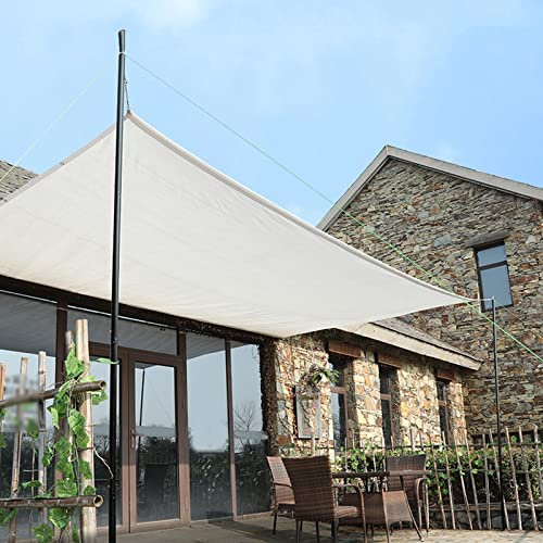 Telo ombreggiante rettangolare bianco a 8 pin, telone a rete per piante, balcone, cortile, resistente ai raggi UV, isolamento termico, tenda da sole, vela, portico, rete ombreggiante (2 x 8 m)