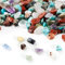 600 Stück Edelstein Perlen Fluorit zum Auffädeln Multicolor Natürlichen Steinperlen Kristalle Unregelmäßige Halbedelsteine Lose Schmuckperlen für DIY Armbänder Ohrringe Schmuck Geschenke