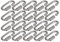 20er Pack Schraubglied Kettenschnellverschluss – Kettennotglied aus verzinktem Stahl, Karabiner mit Schraubverschluss, Hochfest & Langlebig, Ideal für Hängematten, Boxsäcke, Sonnensegel & Mehr (12 mm)