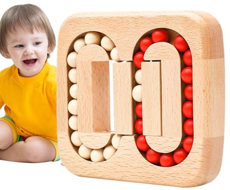 Magic Bean Cube Spinner – 1 Fidget Drehwürfel aus Holz mit Fingerspitze, Bohnenwürfel, Fidget-Puzzle, passendes Lernspiel für Kinder und Erwachsene, Erleichterung