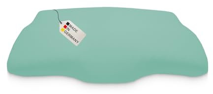 DUKAL | Bezug für Derila (Queensize) Memory Foam Kopfkissen | 30 x 50 cm | aus hochwertigem DOPPEL-Jersey | 100% Baumwolle | Farbe: Jade